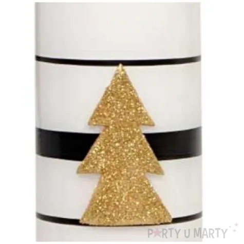 swieca pienkowa choinka biala adpal 150 58 mm