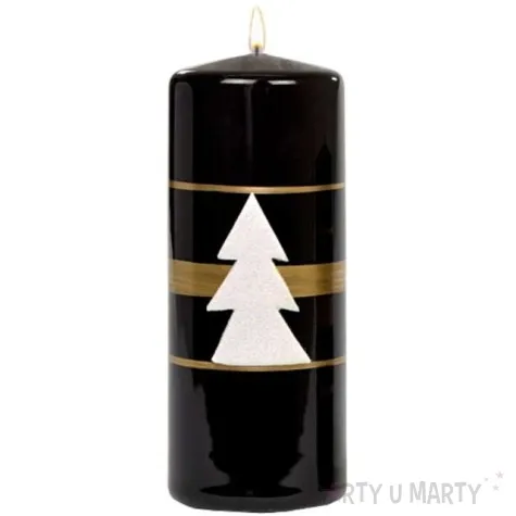 swieca pienkowa choinka czarna adpal 150 58 mm