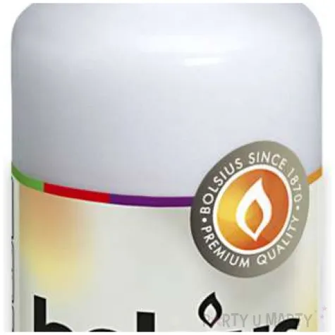 swieca pienkowa classic biala bolsius 80 48mm