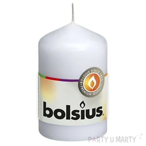 swieca pienkowa classic biala bolsius 80 48mm