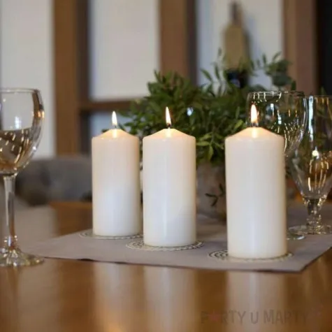 swieca pienkowa classic biala perlowa bispol 100 60 mm