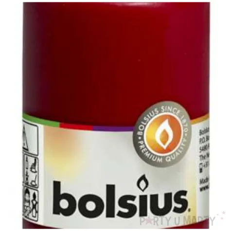 swieca pienkowa classic bordowa bolsius 120 58 mm