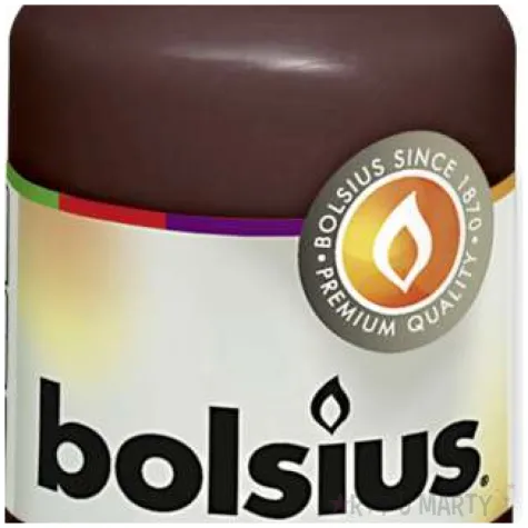 swieca pienkowa classic brazowa bolsius 80 48mm