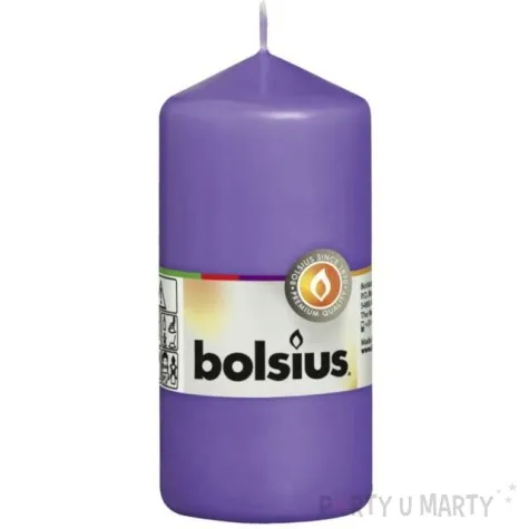 swieca pienkowa classic fioletowa bolsius 120 58 mm