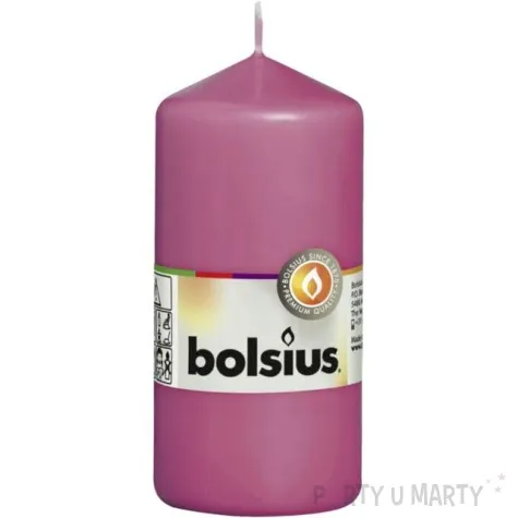 swieca pienkowa classic fuksja bolsius 120 58 mm