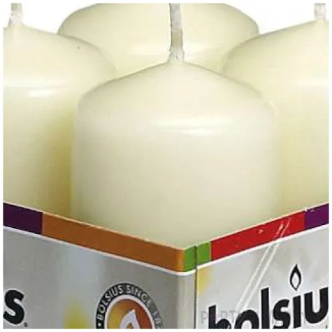 swieca pienkowa classic kremowe bolsius 60 40mm