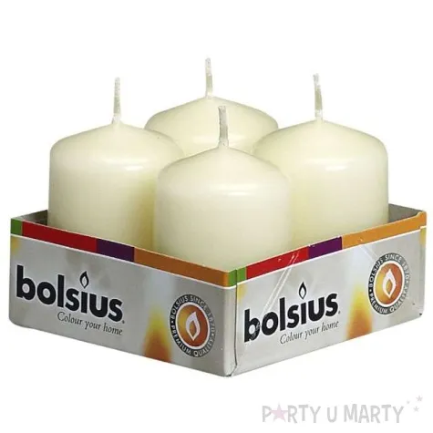 swieca pienkowa classic kremowe bolsius 60 40mm