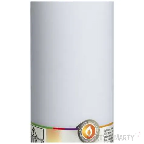 swieca pienkowa classic long biala bolsius 200 68mm