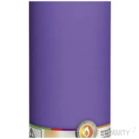 swieca pienkowa classic long fioletowa bolsius 200 68mm