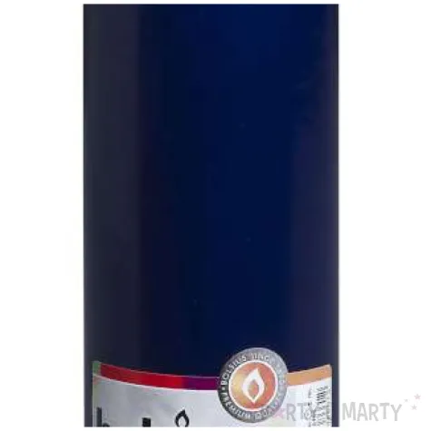 swieca pienkowa classic long granatowa bolsius 200 68mm