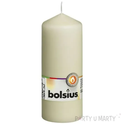 swieca pienkowa classic long kremowa bolsius 150 58mm