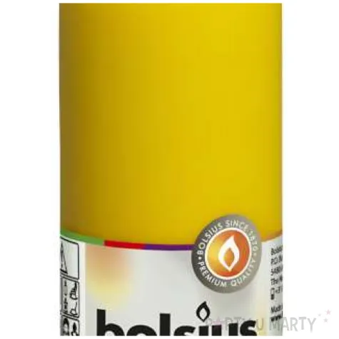 swieca pienkowa classic long zolta bolsius 150 58mm