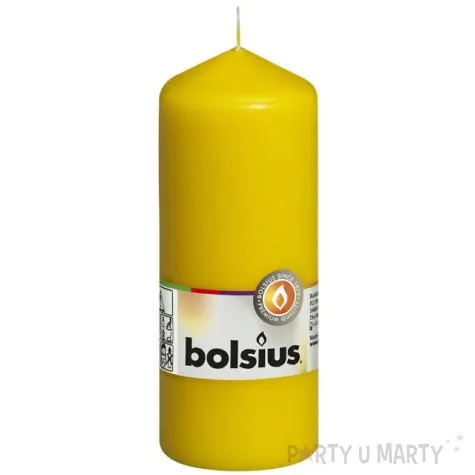 swieca pienkowa classic long zolta bolsius 150 58mm