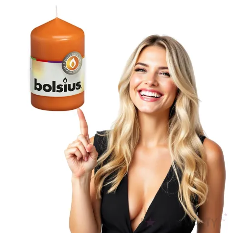swieca pienkowa classic pomaranczowa bolsius 80 48mm