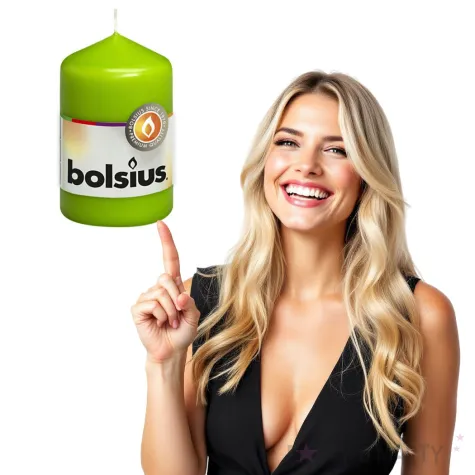 swieca pienkowa classic zielona bolsius 80 48mm