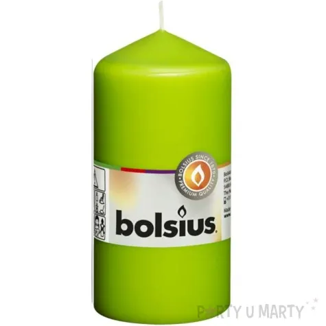 swieca pienkowa classic zielone jabluszko bolsius 120 58 mm