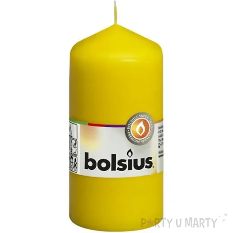 swieca pienkowa classic zolta bolsius 120 58 mm