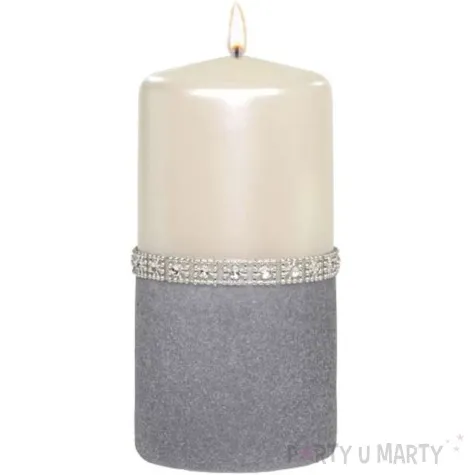 swieca pienkowa diament perlowo szara adpal 150 70 mm