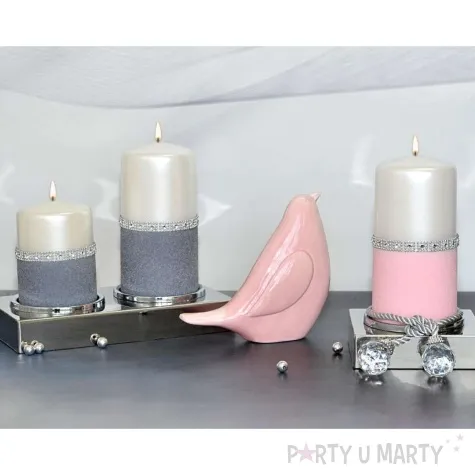 swieca pienkowa diament perlowo szara adpal 150 70 mm