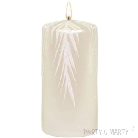 swieca pienkowa galazki swierku perlowa adpal 120 58 mm