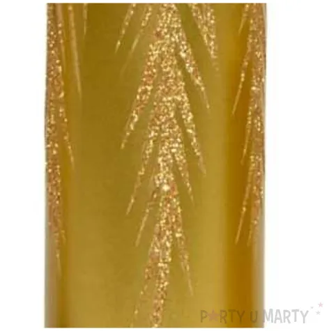 swieca pienkowa galazki swierku zlota adpal 150 58 mm