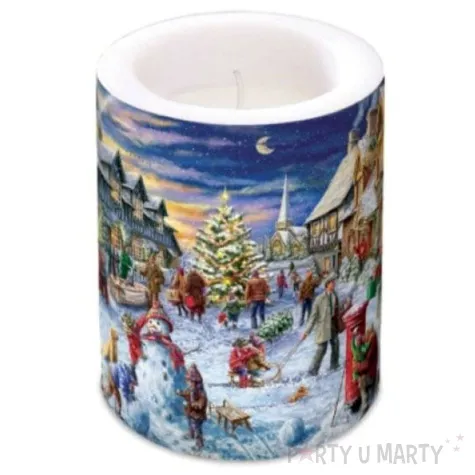 swieca pienkowa jarmark bozonarodzeniowy paw 120 100mm