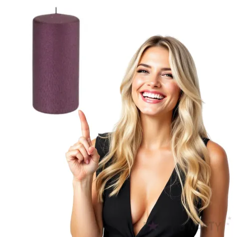 swieca pienkowa karbowana ciemny fiolet 120 mm ravi