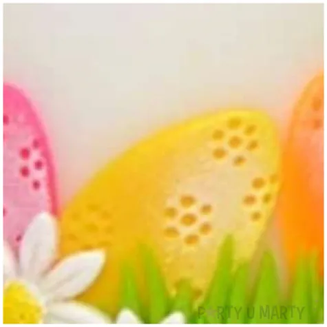 swieca pienkowa lampion wielkanocny z pisankami bialy adpal 90