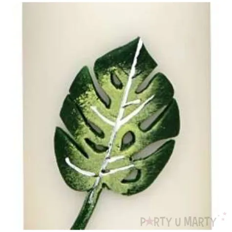 swieca pienkowa lisc monstera biala adpal 120 58 mm