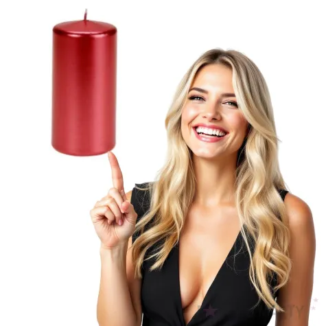 swieca pienkowa metalik czerwona 120 mm ravi