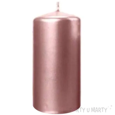 swieca pienkowa metalik rozowe zloto 120 mm ravi