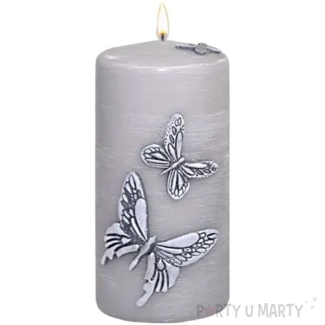 swieca pienkowa motyle szara adpal 150 70 mm