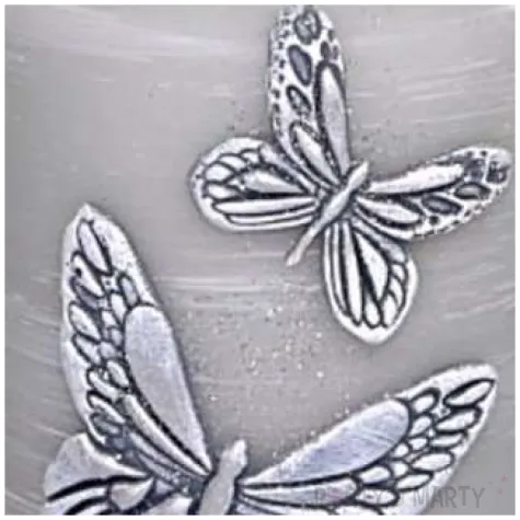 swieca pienkowa motyle szary adpal 100 70 mm