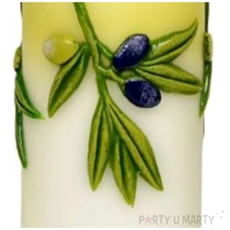 swieca pienkowa oliwka biala adpal 150 70 mm