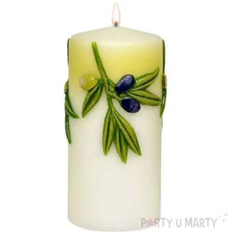 swieca pienkowa oliwka biala adpal 150 70 mm