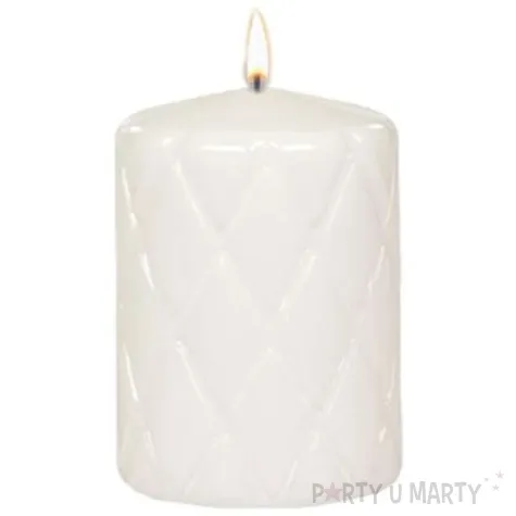 swieca pienkowa pikowana lakierowana biala adpal 100 70 mm