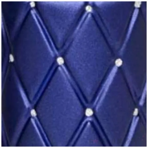 swieca pienkowa pikowana metaliczna granatowa adpal 100 70 mm