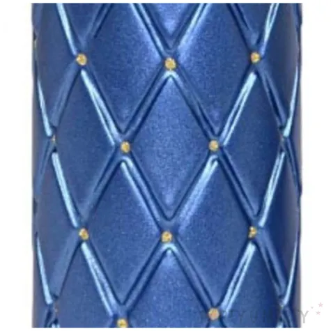 swieca pienkowa pikowana metaliczna niebieska adpal 150 70 mm