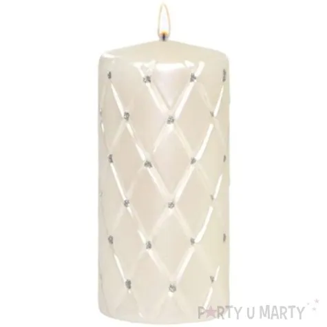 swieca pienkowa pikowana metaliczna perlowa adpal 150 70 mm