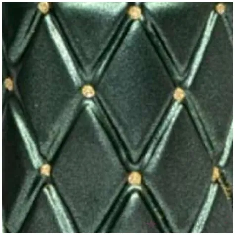 swieca pienkowa pikowana metaliczna zielona adpal 100 70 mm