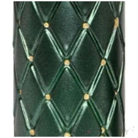 swieca pienkowa pikowana metaliczna zielona adpal 150 70 mm