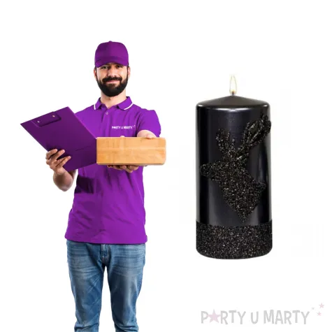 swieca pienkowa renifer czarna adpal 150 70 mm