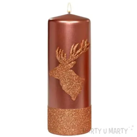swieca pienkowa renifer miedziana adpal 200 70 mm