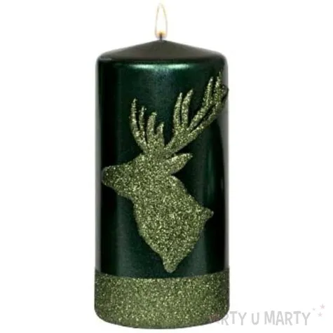 swieca pienkowa renifer zielona adpal 150 70 mm