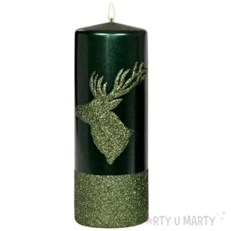 swieca pienkowa renifer zielona adpal 200 70 mm