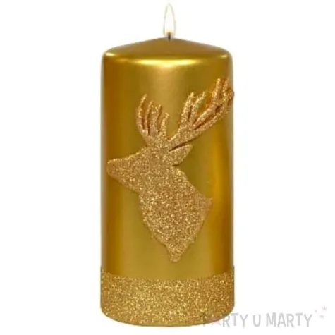 swieca pienkowa renifer zlota adpal 150 70 mm