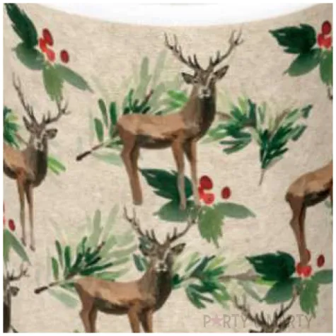 swieca pienkowa renifery i ostrokrzewy paw 120 100mm