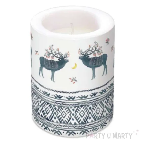 swieca pienkowa renifery skandynawskie paw 120 100mm