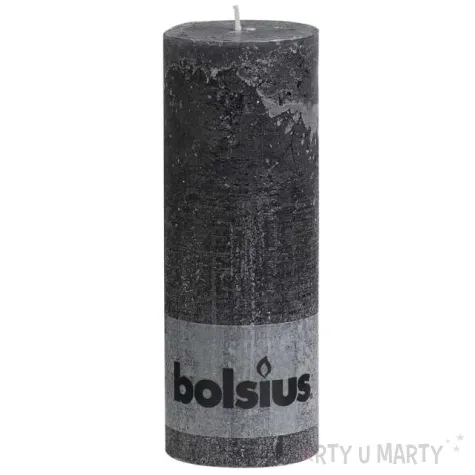 swieca pienkowa rustic antracytowa bolsius 190 68 mm