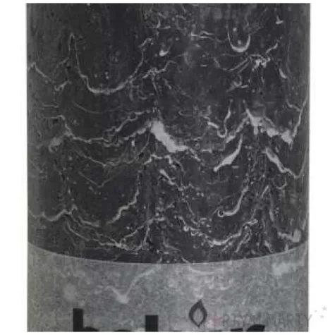 swieca pienkowa rustic antracytowa bolsius 200 100 mm